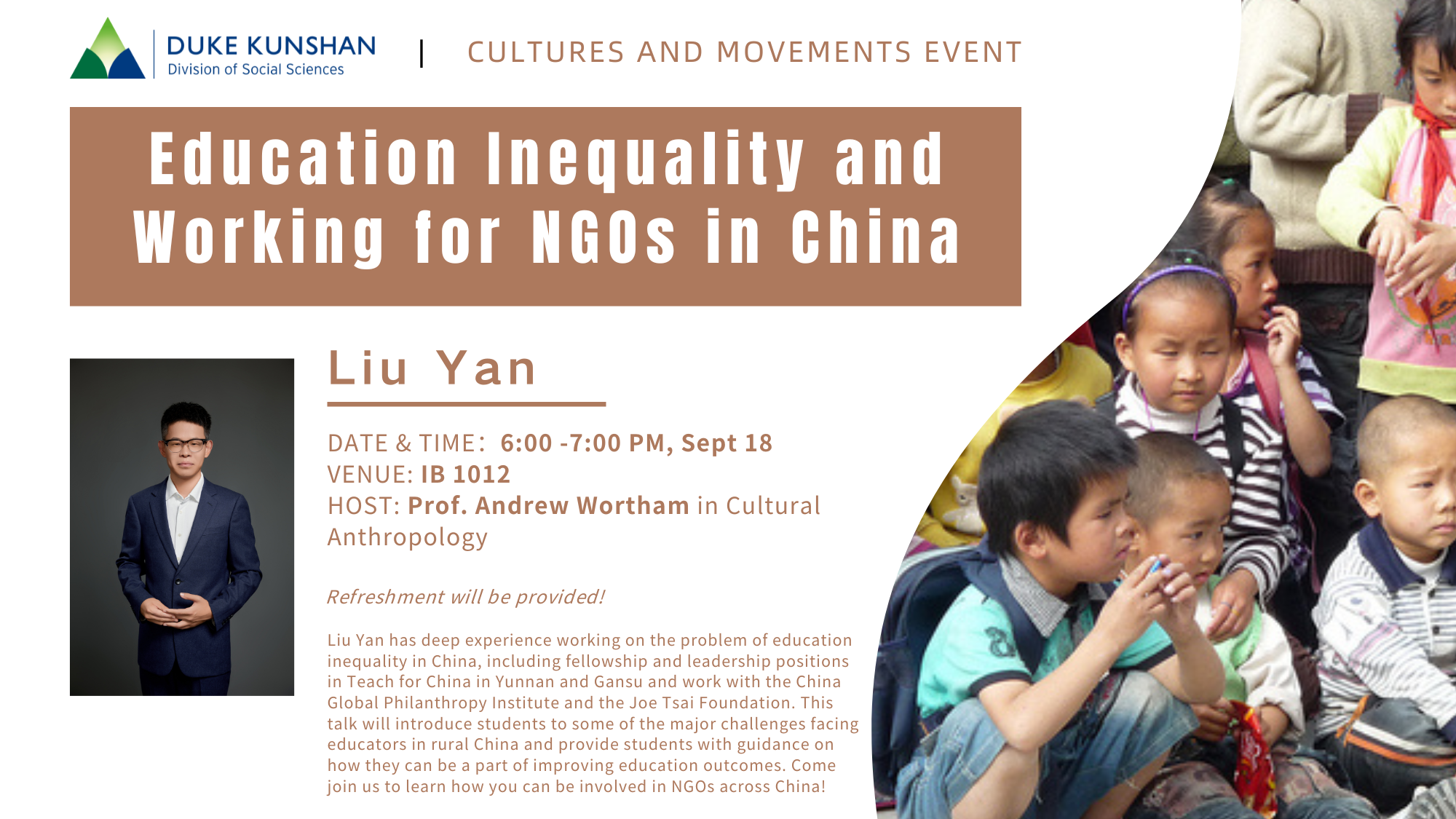 Education Inequality and Working for NGOs in China